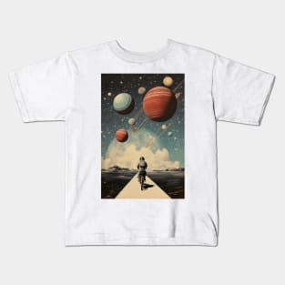 Life is Like Riding a Bicycle in Space Kids T-Shirt